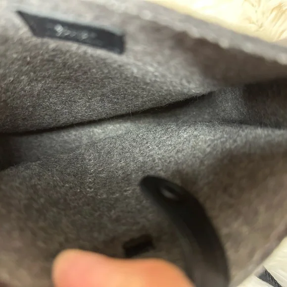 Hermes Evelyne Gen III Felt TPM Gray with Black Lining - Picture 9 of 14